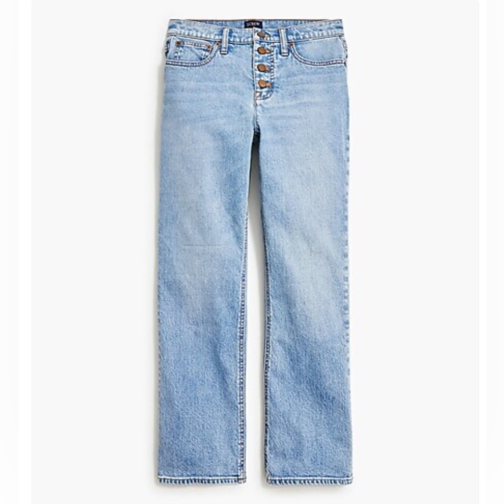 J. Crew Factory Mid-Rise Flare Crop Jeans Size 27/4 light wash